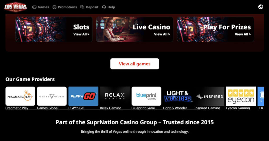 Brand new independent casino - LosVegas